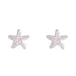 EARRINGS - Pink Starfish Enamel Earrings Card
