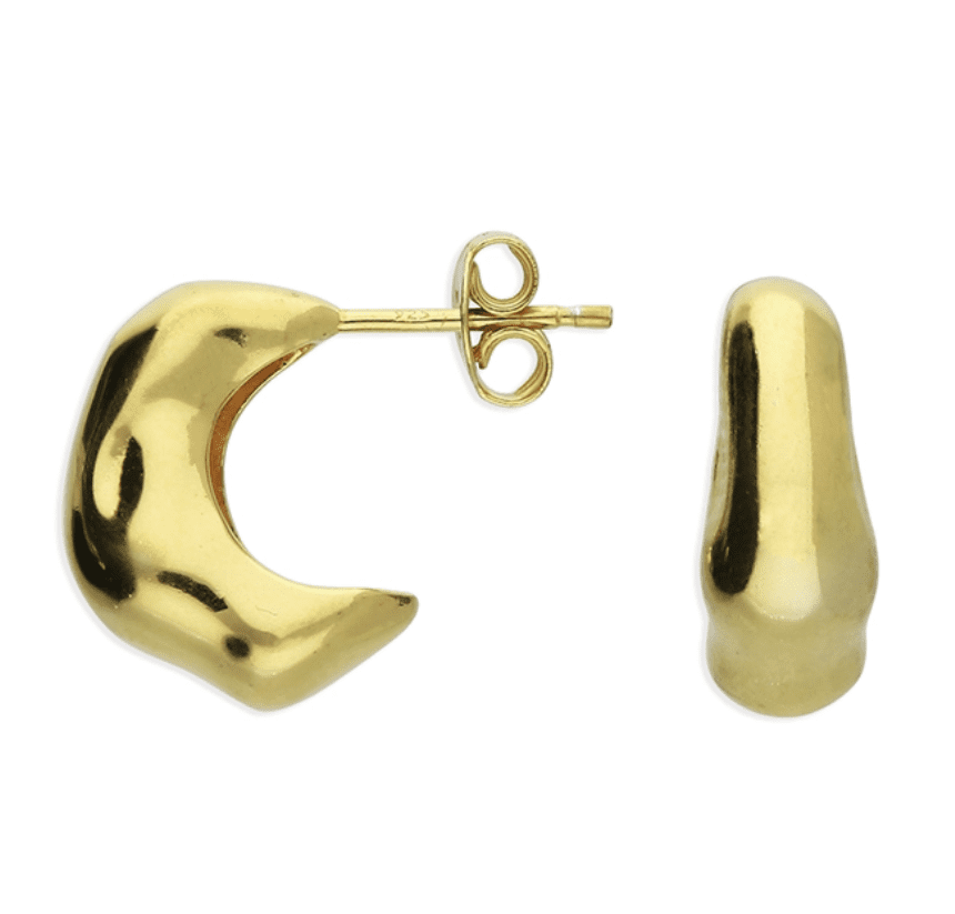 Screenshot 2025-06-05 143330 EARRINGS - Irregular shape small half hoop - Image 1