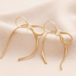 EARRINGS - Bow Snake Chain Statement Stud Earrings