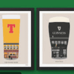 Drawnmoo Tennents Guinness pub Print