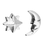 EARRINGS - Star and Moon Odd Earrings Card