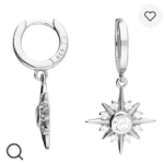 EARRINGS - Sun Huggie Crystal Hoops