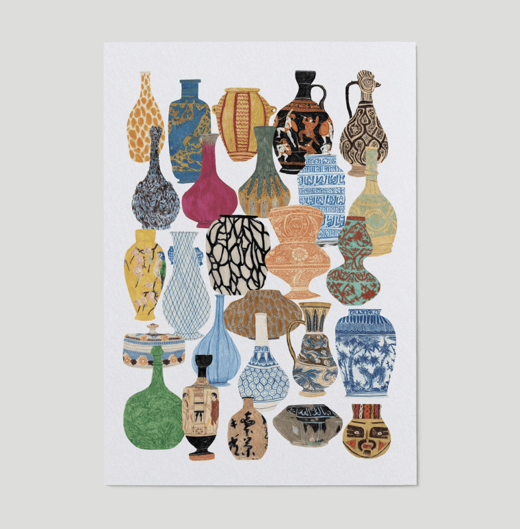 Screenshot 2025-12-08 220221 PRINT - Vases and Ceramics Art Print - Image 1