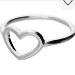 RING - Heart Outline Ring Sterling Silver