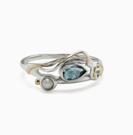 Screenshot 2026-04-12 184854 RING - Blue Topaz and Pearl Sterling Silver - Image 1