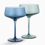 HOME - Twist Champagne Coupe Glasses - Set of 2