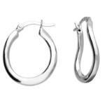 EARRING - Hoop Curved Sterling Silver