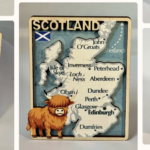 GIFT - Scottish Wooden Magnet