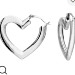 EARRINGS - Chunky Heart Hoops